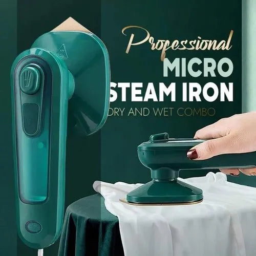 Professional Micro Steam Iron Portable Mini Handheld Garment Steamer, Support Dry