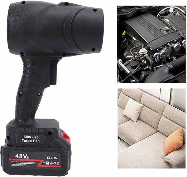 48V – Compact Lithium Turbo Blower with Handheld Power'' *TurboJet Mini Blower – 48V Lithium-Powered Handheld Air Force