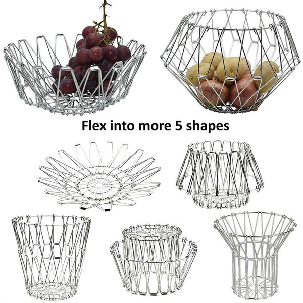 Multipurpose Magical Folding Wire Basket