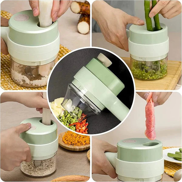 3 in 1 Electric Rechargeable Handheld Food Chopper Crusher